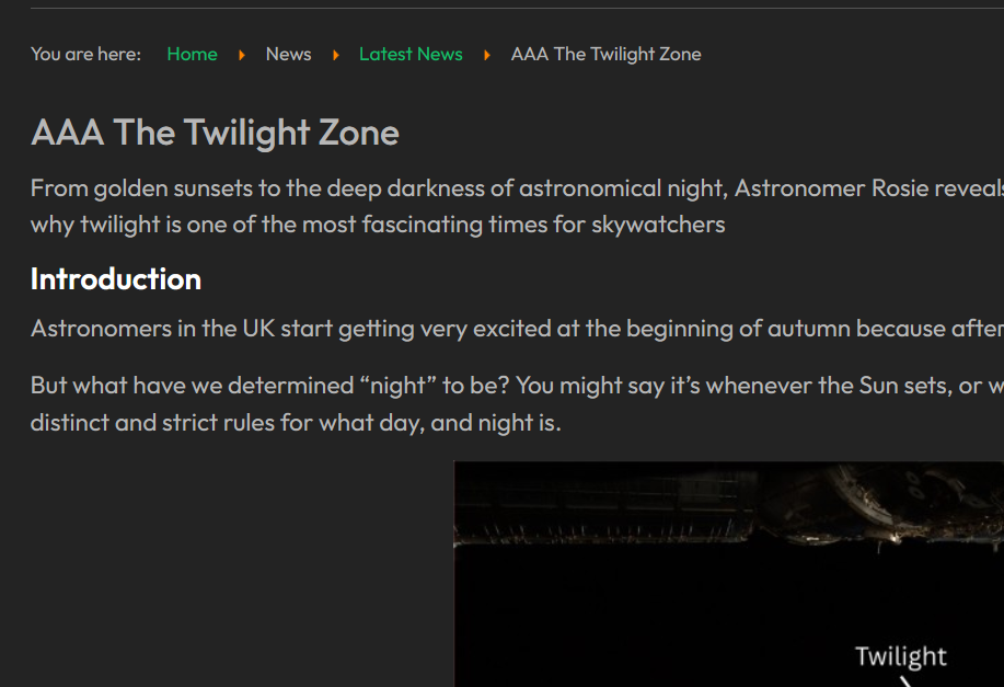 Article on twilight